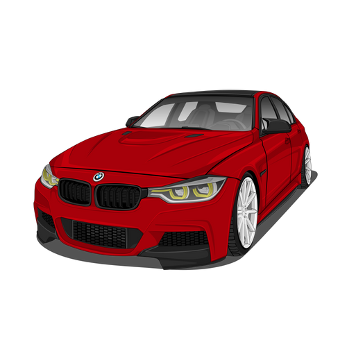 Dein Auto als Vektor-Art – Digitales Design