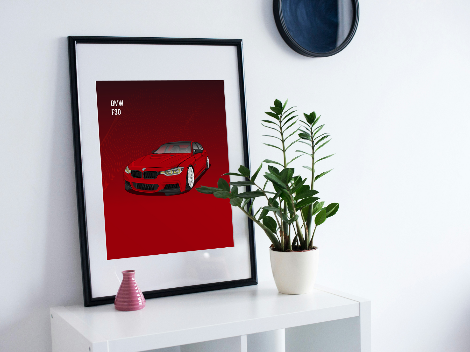 Individuelles Auto-Poster – vektorisiertes Design - DIN A3